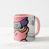 Fun Pink Ninja Tasse (VorderseiteRechts)