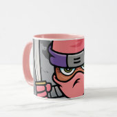 Fun Pink Ninja Tasse (Vorderseite Links)