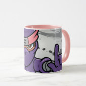 Fun Pink Ninja Tasse (VorderseiteRechts)