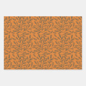 Fun Pink Orange Blue Floral Geometric Geschenkpapier Set (Vorderseite 3)