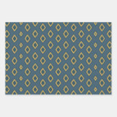 Fun Pink Orange Blue Floral Geometric Geschenkpapier Set (Vorderseite 2)