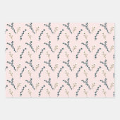 Fun Pink Orange Blue Floral Geometric Geschenkpapier Set (Vorderseite)