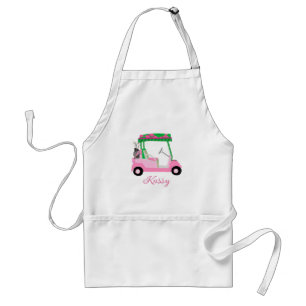Fun Pink Personalisiert Name Golf Cart Clubs Schürze