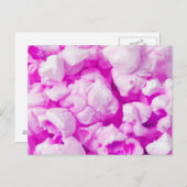 Fun Pink Popcorn Postkarte für jeden Anlass (Vorne/Hinten)
