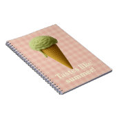 Fun Pink Spiral School Notebook Notizblock (Rechte Seite)