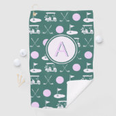 Fun Pink Stilvolles Golfdesign und kundenspezifisc Golfhandtuch (Insitu)