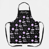 Fun Pink Stilvolles Golfdesign und kundenspezifisc Schürze (Vorderseite)