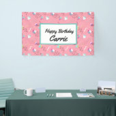 Fun Pink Throwback Graphics der 1990er Jahre Banner (Messeveranstaltung)