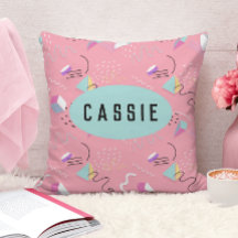 Fun Pink Throwback Graphics der 1990er Jahre