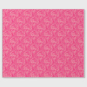 Fun Pink Tiger Stripe Muster Geschenkpapier (Flach)