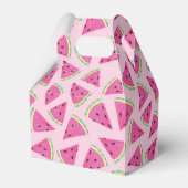 Fun Pink Tropical Summer Watermelon Muster Geschenkschachtel (Rückseite)