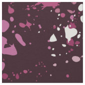 Fun Pink und Lila Paint Spritzer Stoff (Nahaufnahme)