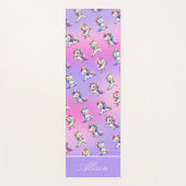 Fun Pink Unicorn Yoga Mat Yogamatte (Vorderseite)