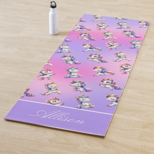 Fun Pink Unicorn Yoga Mat Yogamatte (Beispiel)