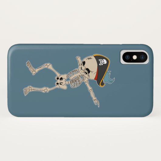 Fun Pirate Dance Halloween Skeleton Dab Case-Mate iPhone Hülle (Rückseite (Horizontal))