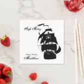 Fun, Pirate Geburtstagsparty, Custom Napkins Serviette (Beispiel)