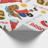 Fun Pirate Muster Party Packpapier (Ecke)