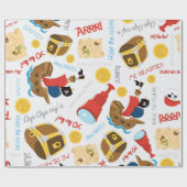 Fun Pirate Muster Party Packpapier (Flach)