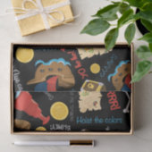Fun Pirate Muster Party Papier (Geschenk)