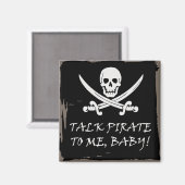 Fun Pirate Talk Magnet (Vorderseite/Rückseite)