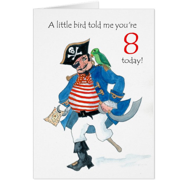 Fun Pirate und Parrot 8. Geburtstag (Vorne)