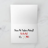 Fun Pirate Weihnachtskarte Feiertagskarte (Innenseite)