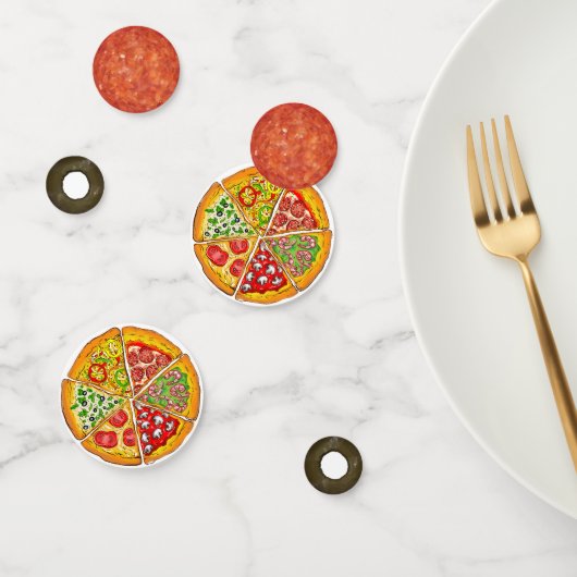 Fun Pizza Party Table Confetti Konfetti (Gruppe)
