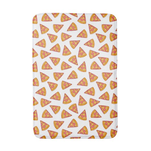 Fun Pizza Slice Pattern Badematte (Vorderseite Vertikal)