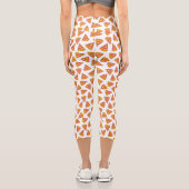 Fun Pizza Slice Pattern Capri Leggings (Rückseite)