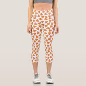 Fun Pizza Slice Pattern Capri Leggings (Vorderseite)
