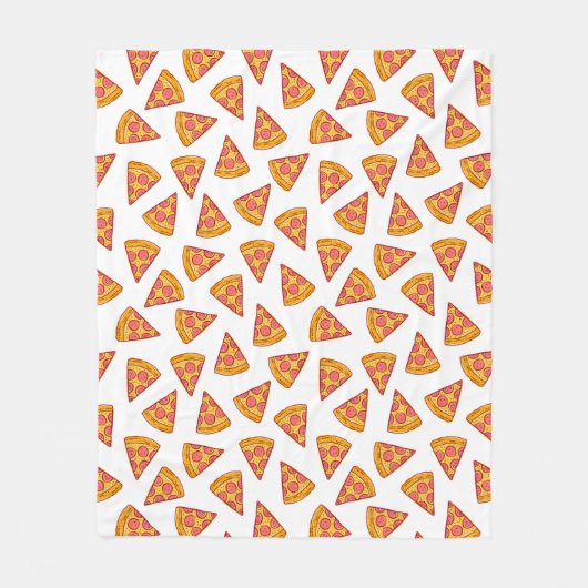 Fun Pizza Slice Pattern Fleecedecke (Vorderseite)