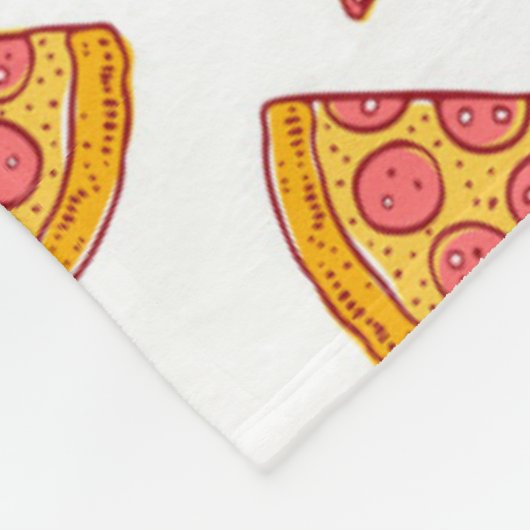 Fun Pizza Slice Pattern Fleecedecke (Ecke)