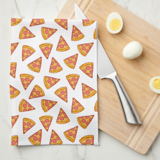 Fun Pizza Slice Pattern Geschirrtuch (Viertel Falte)
