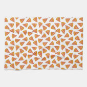 Fun Pizza Slice Pattern Geschirrtuch (Horizontal)