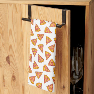Fun Pizza Slice Pattern Geschirrtuch