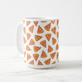 Fun Pizza Slice Pattern Kaffeetasse (Vorderseite Links)