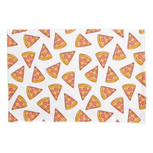 Fun Pizza Slice Pattern Kissenbezug (Vorderseite-Links)