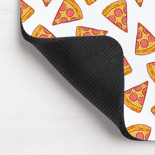 Fun Pizza Slice Pattern Mousepad (Ecke)