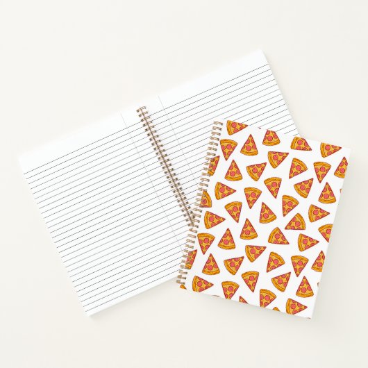 Fun Pizza Slice Pattern Notizblock (Innenseite)