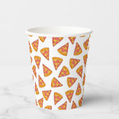 Fun Pizza Slice Pattern Pappbecher (Vorderseite)