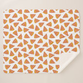 Fun Pizza Slice Pattern Sherpadecke (Vorderseite (Horizontal))