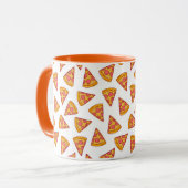 Fun Pizza Slice Pattern Tasse (Vorderseite Links)