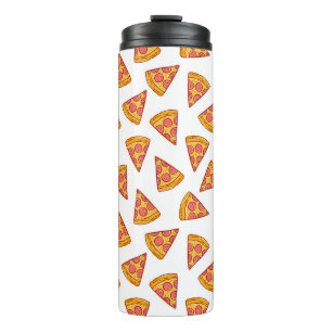 Fun Pizza Slice Pattern Thermosbecher