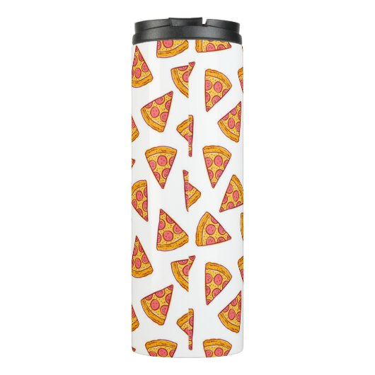 Fun Pizza Slice Pattern Thermosbecher (Rückseite)
