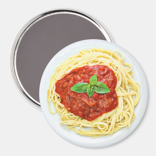 Fun Plate Spaghetti Kühlschrank Magnet (Vorderseite/Rückseite)