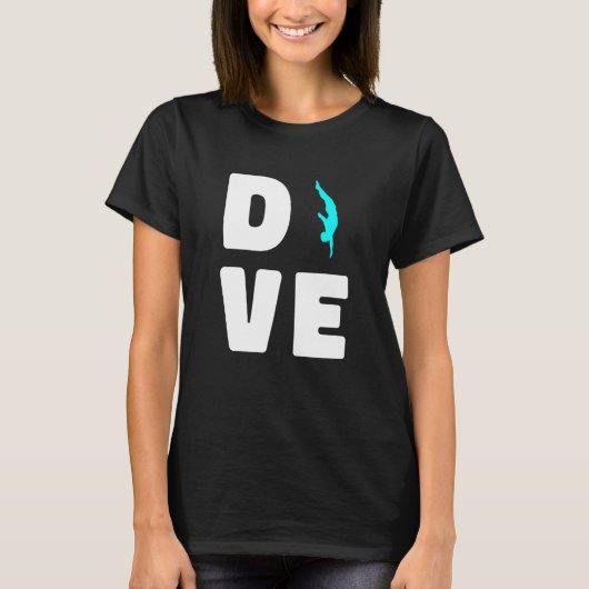 Fun Platform Diver Springboard Diving T-Shirt (Vorderseite)