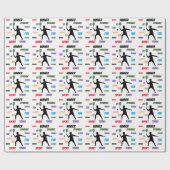 Fun player tennis geschenkpapier (Flach)