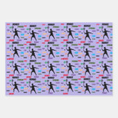 Fun player tennis geschenkpapier set (Vorderseite 2)