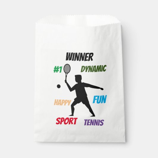 Fun player tennis geschenktütchen (Vorderseite)