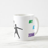 Fun player tennis kaffeetasse (VorderseiteRechts)